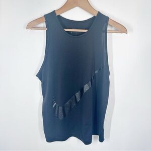 Nike Women’s Black Swoosh Tank Top Size Medium Workout Gym Athletic